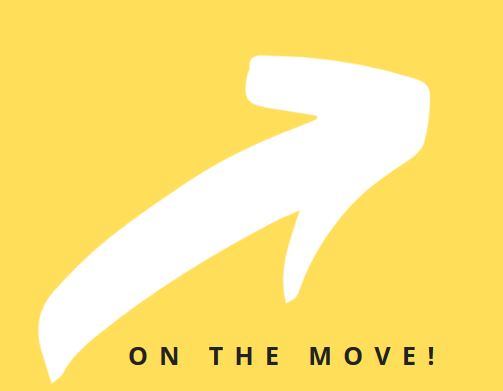 Alumni on the Move logo. 