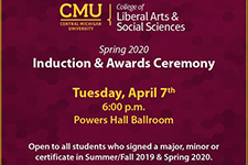 Spring 2020 College of Liberal Arts and Social Sciences Induction and Awards Ceremony 
